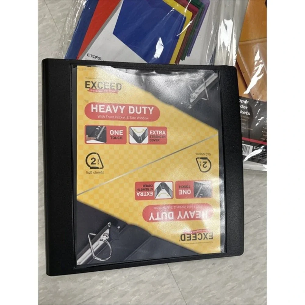 2‎ Pendaflex® Poly File Pockets-Letter Size, 4 3-Pack Binder Folders, 2